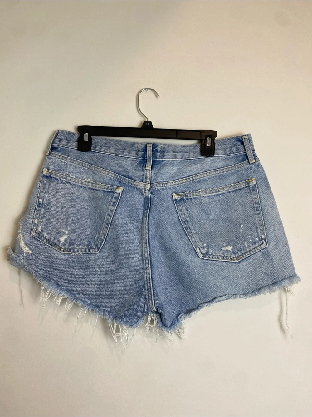 AGOLDE Parker Jean Shorts in Swapmeet Light Wash Blue Size 30 - Picture 10 of 12